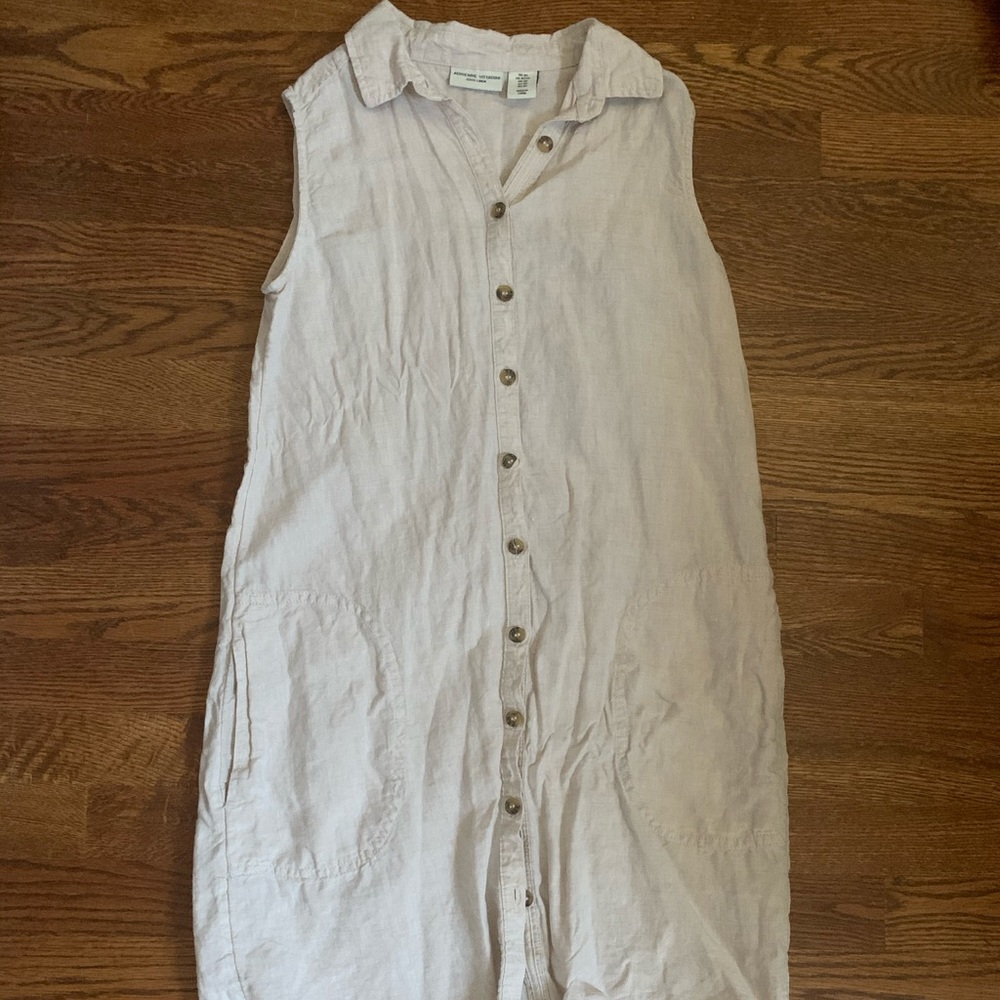 Adrienne Vittadini Linen shirt dress